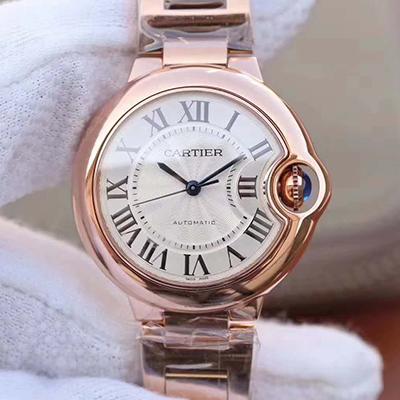 Best Replica Replica Ballon Bleu De Cartier 33MM W6920068 V9 Factory 1:1 Best Edition Swiss ETA2671 Rosegold - Colareps