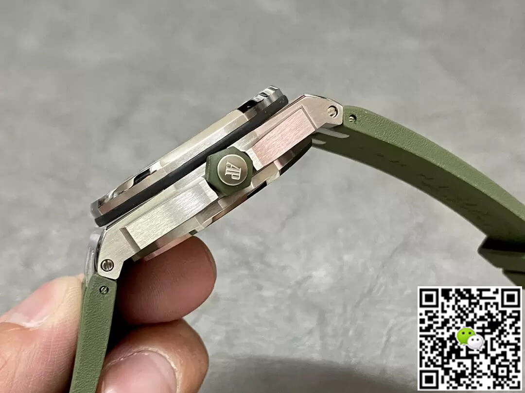 Best Replica Replica Audemars Piguet Royal Oak Offshore 15710ST.OO.A052CA.01 1:1 Best Edition APS Factory Green Dial - Colareps