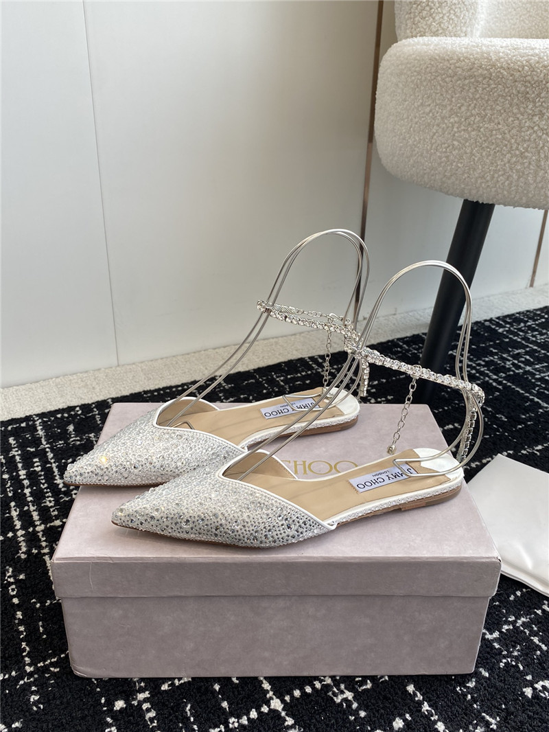 Best Replica Jimmy Choo Square Buckle Drill Point Half Drag - Colareps