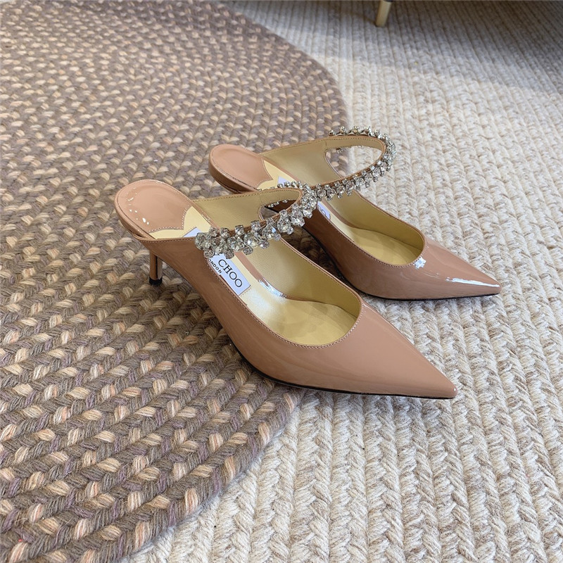 Best Replica Jimmy Choo Rhinestone Slide Sandals - Colareps