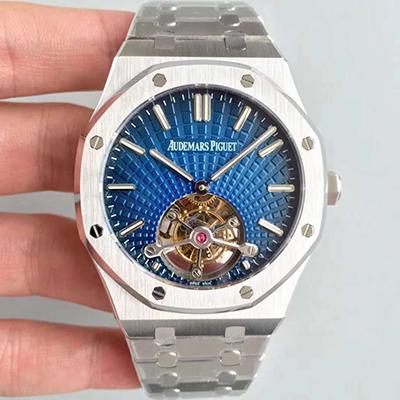 Best Replica Audemars Piguet Replica 26522OR.OO.120OR R8 Factory 1:1 Best Edition Swiss Tourbillon Blue Dial - Colareps