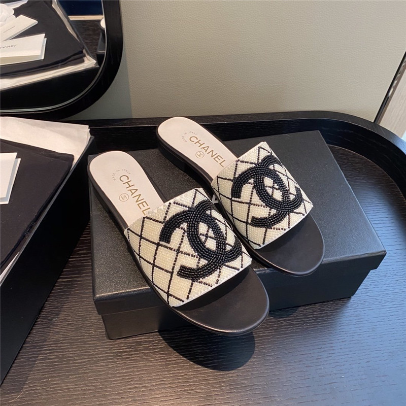 Best Replica chanel pearl slippers - Colareps