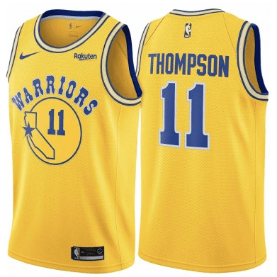 Best Replica KLAY THOMPSON GOLDEN STATE WARRIORS THROWBACK JERSEY - Colareps