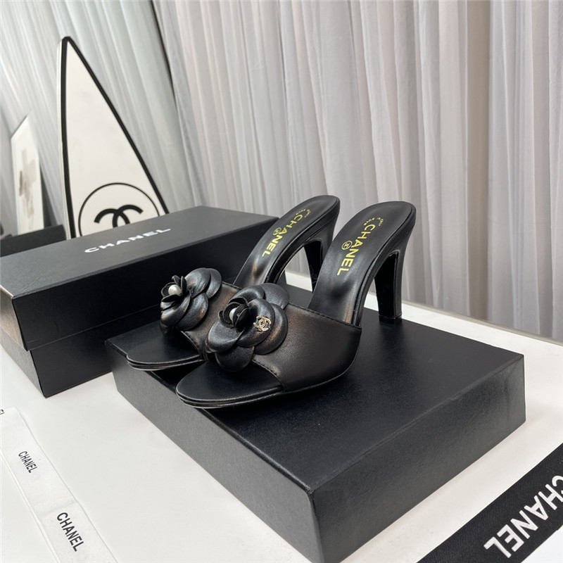 Best Replica Chanel Replica camellia slippers - Colareps