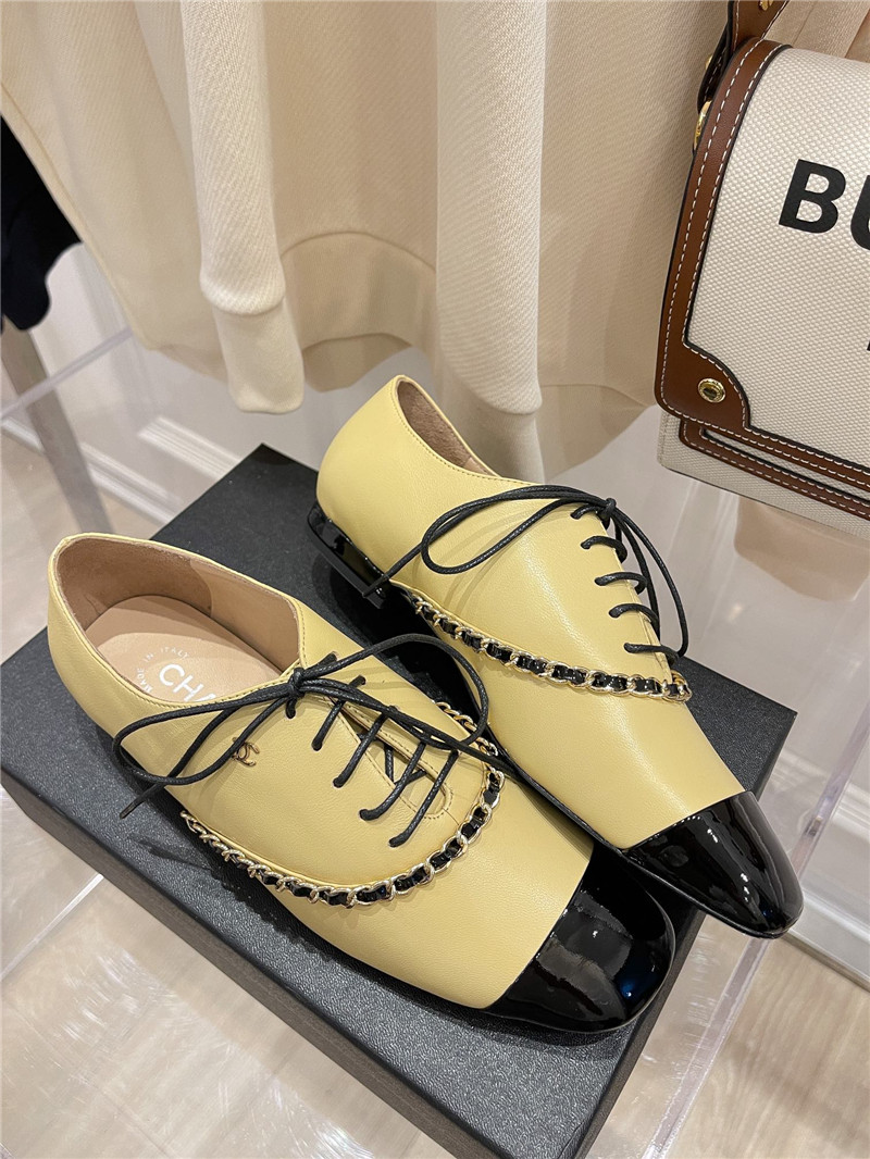 Best Replica chanel chain flat shoes - Colareps