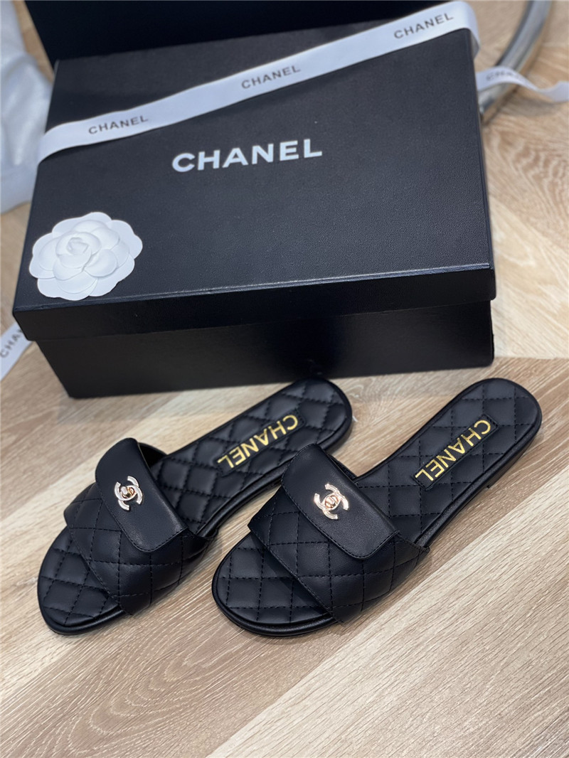 Best Replica chanel classic flat slippers - Colareps