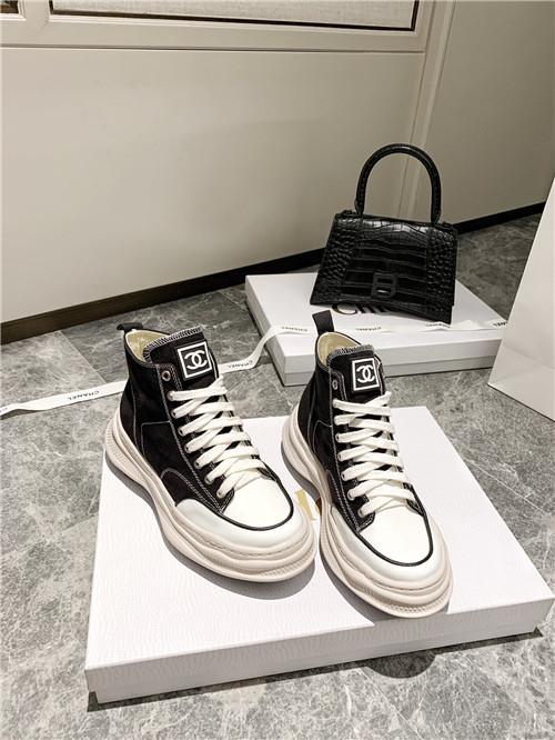 Best Replica chanel canvas high top sneakers - Colareps