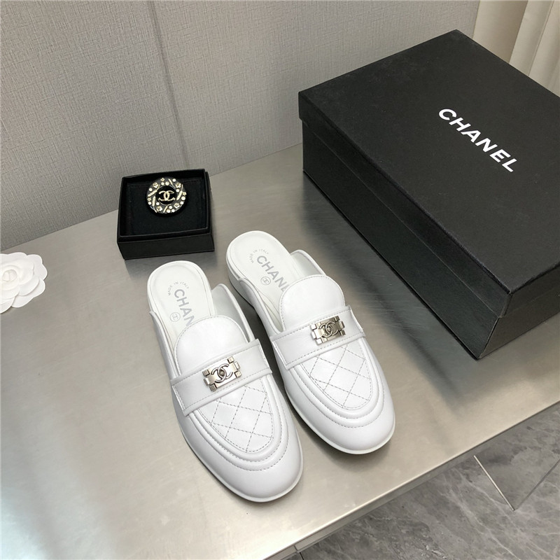Best Replica chanel leather slippers womens - Colareps
