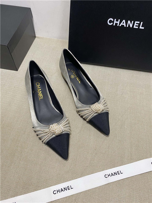 Best Replica Chanel high-heeled silk shoes - Colareps