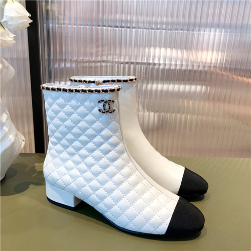Best Replica chanel chunky heel ankle boots - Colareps