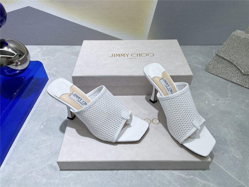 Best Replica jimmy choo square-toe knit flip-flops - Colareps