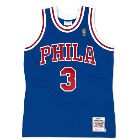 Best Replica ALLEN IVERSON PHILADELPHIA 76ERS THROWBACK JERSEY - Colareps