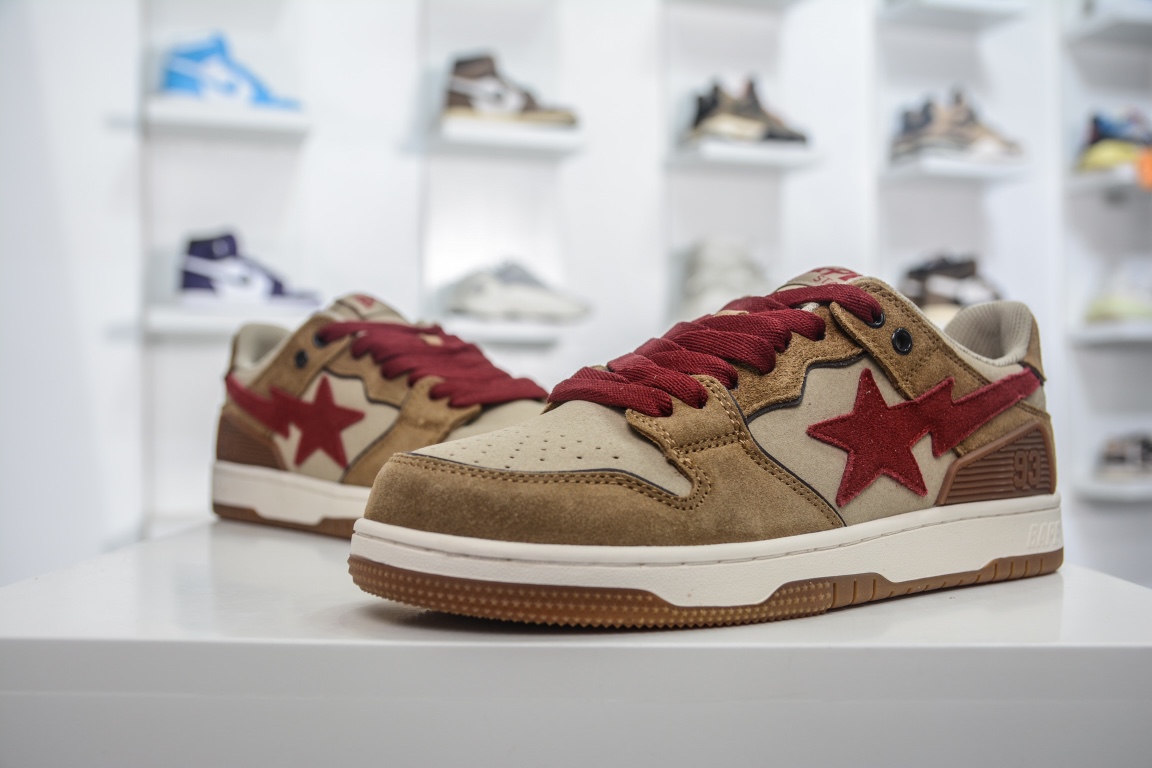 Best Replica A Bathing Ape Bape SK8 Sta Wheat Red - Colareps