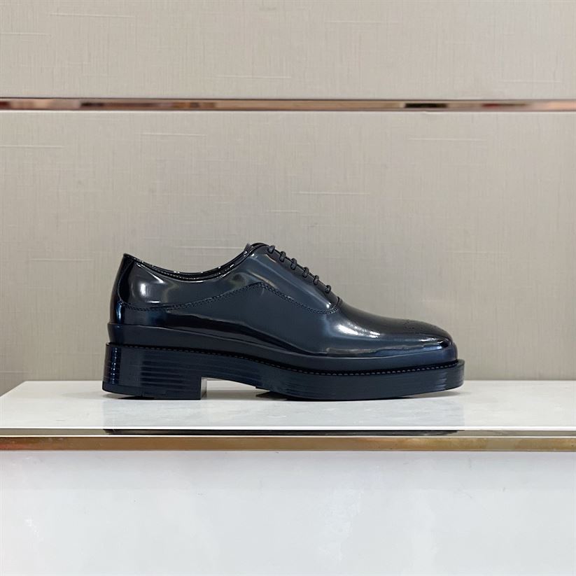 Best Replica PRADA MONOLITH BRUSHED LEATHER OXFORD SHOES   PRS040 - Colareps