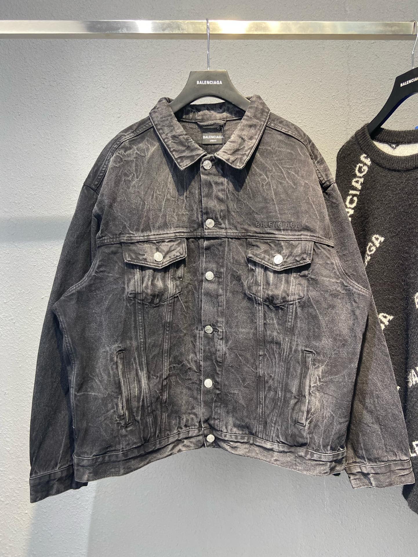 Best Replica Balenciaga PARIS Denim Jacket - Colareps