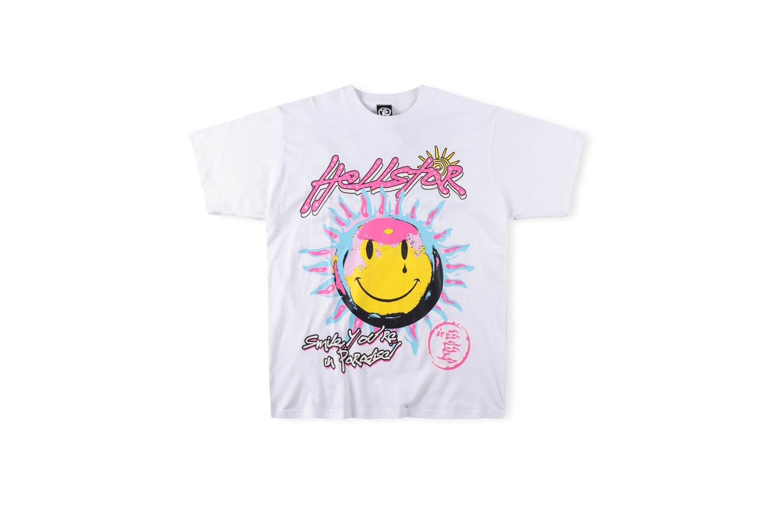 Best Replica 1:1 quality version Sun smiley face letter print tee 2 colors - Colareps