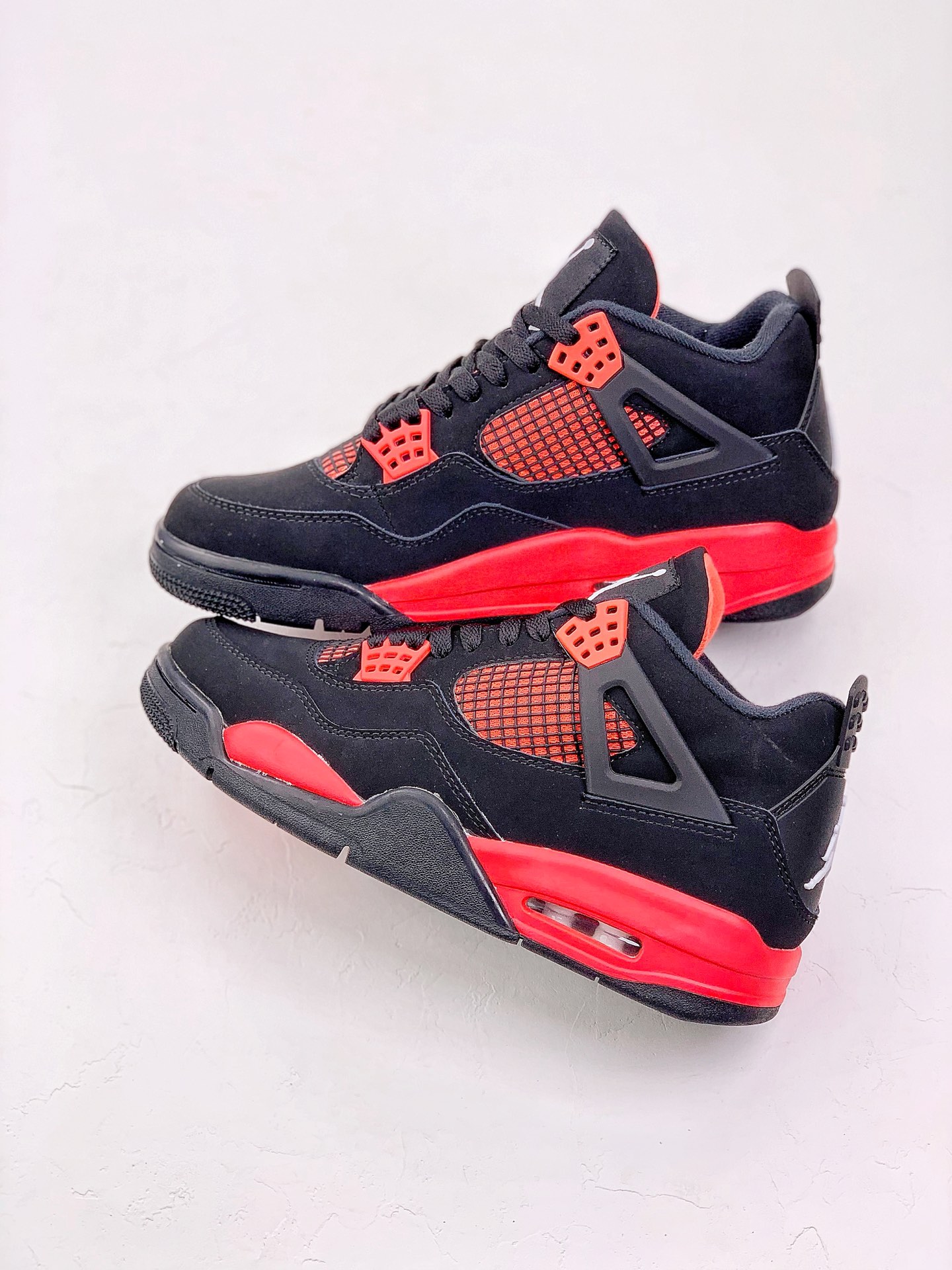 Best Replica Jordan 4 Retro Red Thunder extended size - Colareps