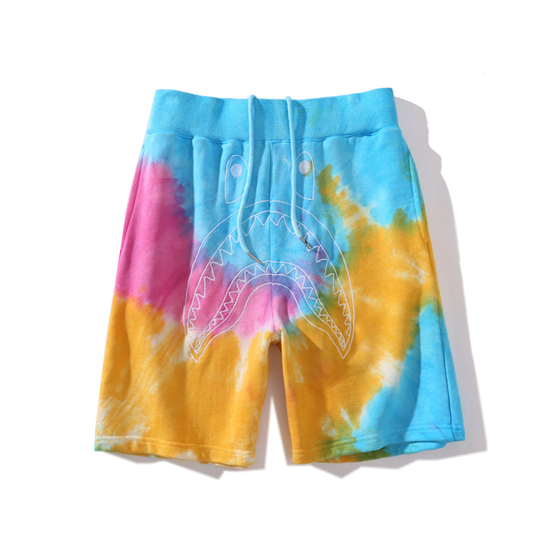Best Replica BAPE APE Shorts Shark Tie Dye Pants HDCP8715 - Colareps