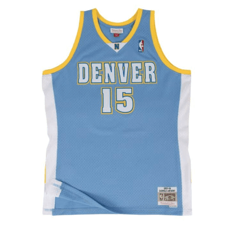 Best Replica CARMELO ANTHONY DENVER NUGGETS THROWBACK JERSEY - Colareps