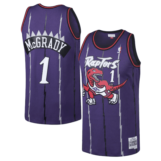 Best Replica TRACY MCGRADY TORONTO RAPTORS THROWBACK JERSEY (HEAT APPLIED) - Colareps