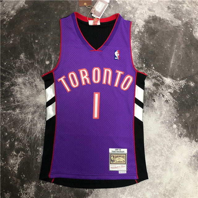 Best Replica TRACY MCGRADY TORONTO RAPTORS THROWBACK JERSEY (HEAT APPLIED) - Colareps