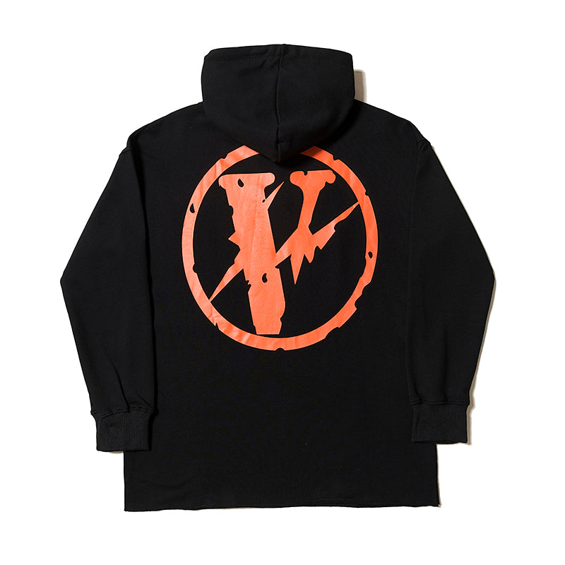Best Replica Vlone x Fragment Friends Hoodie Orange V Sweatshirt 6019 - Colareps
