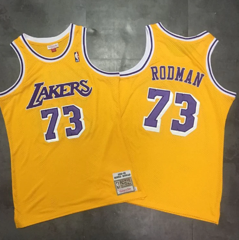 Best Replica DENNIS RODMAN LOS ANGELES LAKERS THROWBACK JERSEY - Colareps