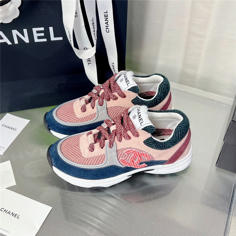 Best Replica Chanel new color wool stitching casual sneakers - Colareps