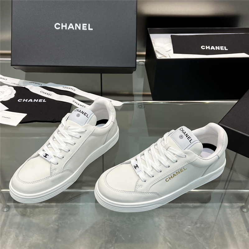 Best Replica Chanel new full leather panda color casual sneakers - Colareps