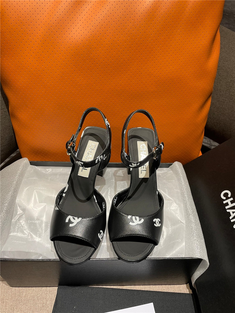 Best Replica chanel chunky heel sandals - Colareps