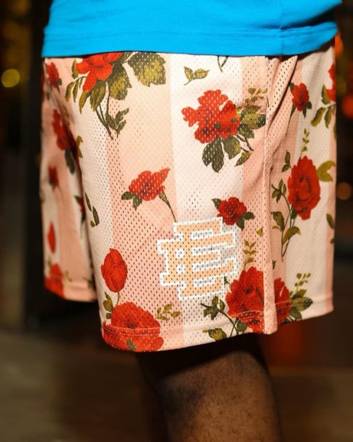 Best Replica Eric Emanuel EE logo rose shorts 3 colors - Colareps