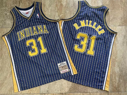 Best Replica REGGIE MILLER INDIANA PACERS THROWBACK JERSEY - Colareps