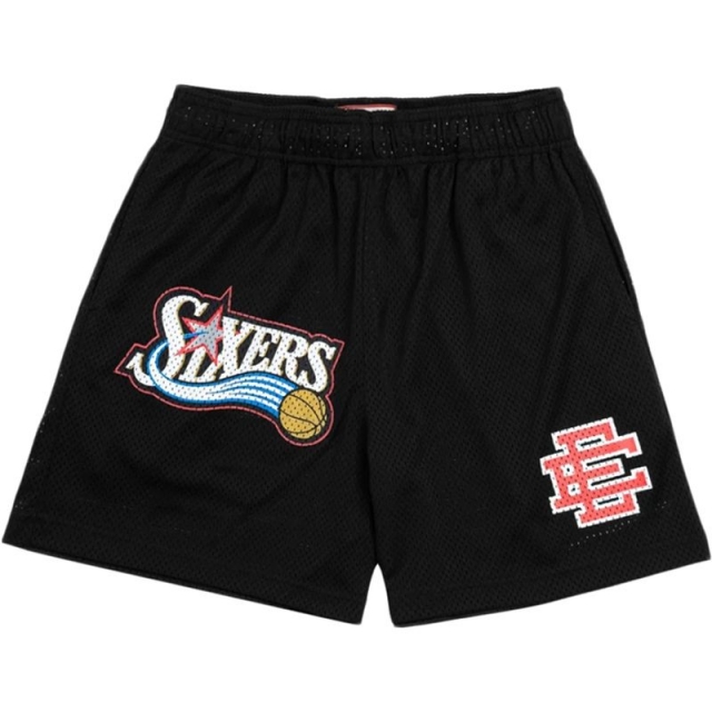 Best Replica Eric Emanuel Sixers logo shorts 8 colors - Colareps