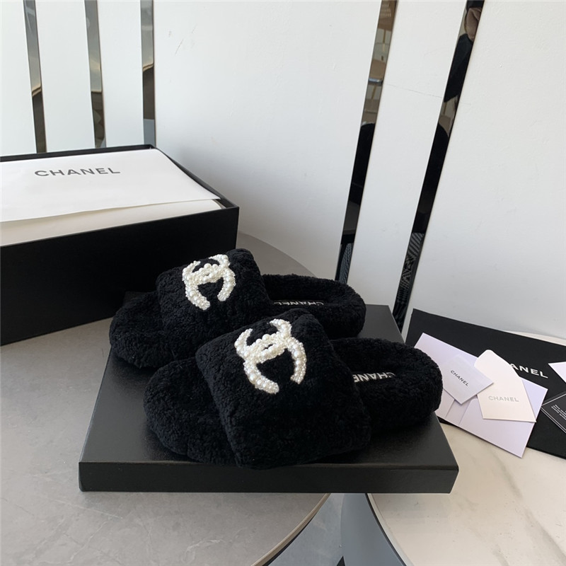 Best Replica chanel fluffy slippers - Colareps