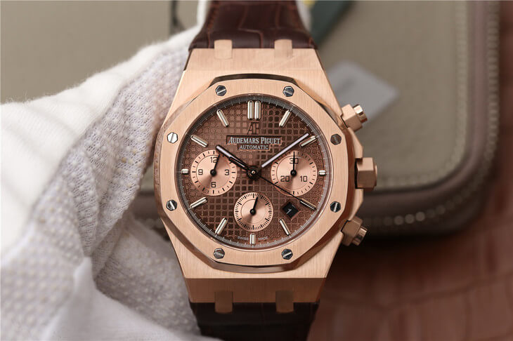 Best Replica Replica Audemars Piguet Royal Oak Chronograph 26331OR.OO.D821CR.01 1:1 Best Edition OM Factory Rose Gold - Colareps