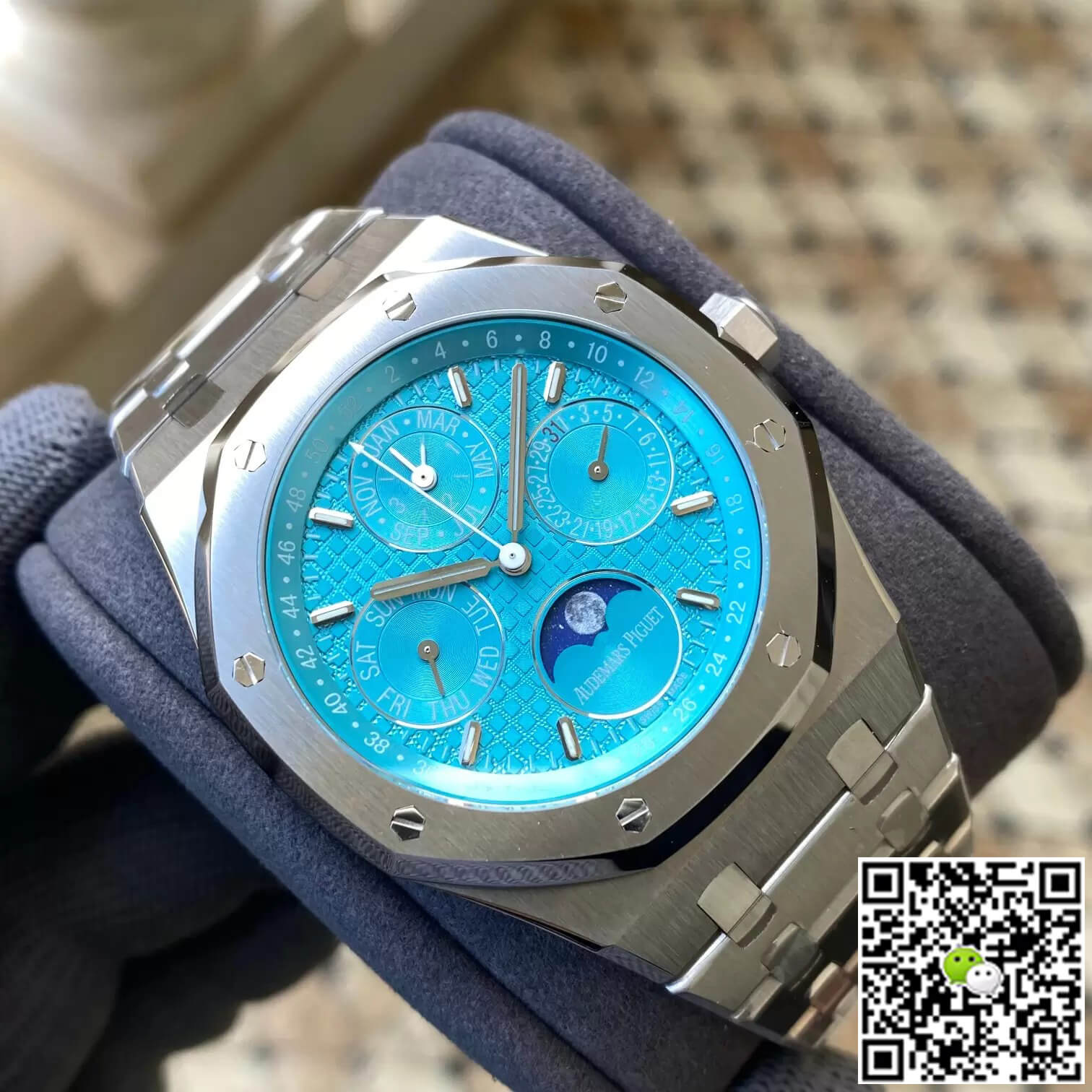 Best Replica Replica Audemars Piguet Royal Oak 26613ST.OO.1220ST.01 1:1 Best Edition APS Factory Cyan Blue Dial - Colareps