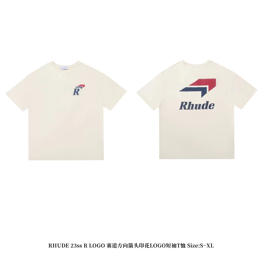 Best Replica Rhude Replica Classic racing arrow tee - Colareps
