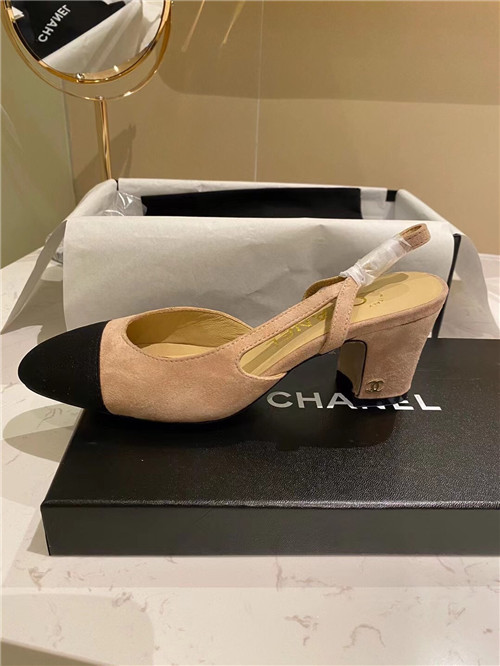 Best Replica Chanel Slingback Dupe heels sandals - Colareps