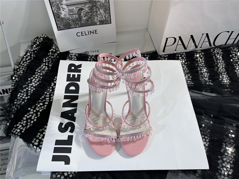 Best Replica rene caovilla cleo chandelier satin sandals - Colareps