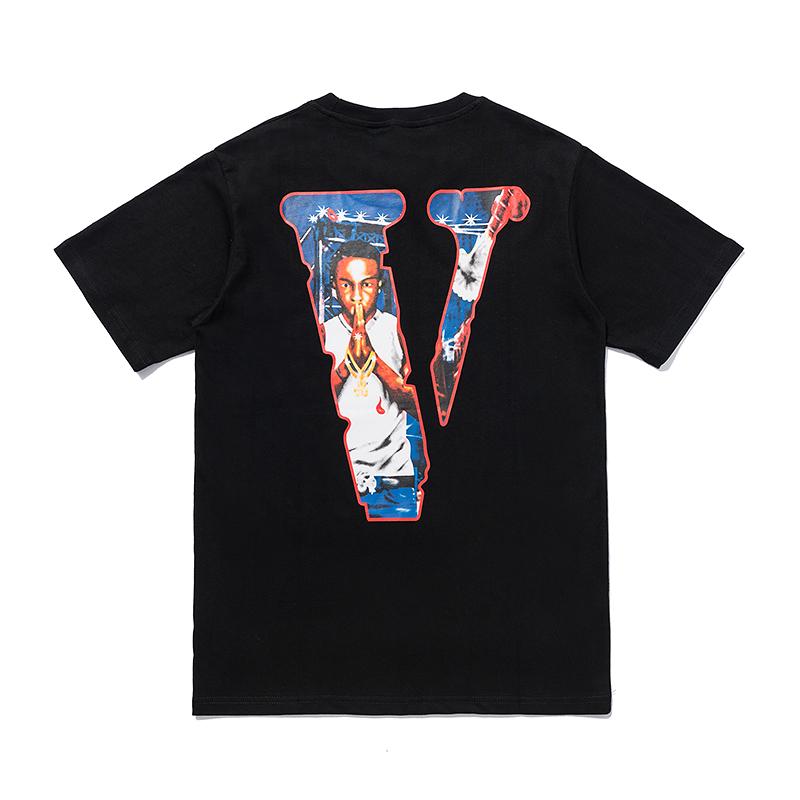 Best Replica Pop Smoke x Vlone City Tee V1539 - Colareps