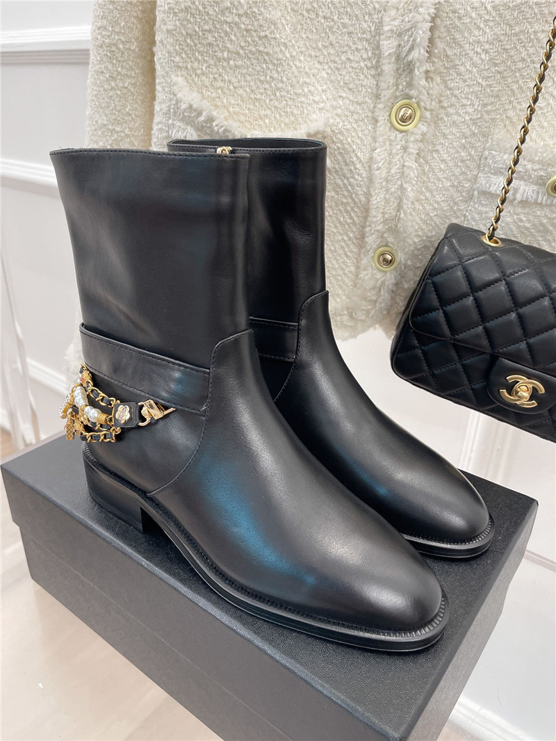 Best Replica chanel classic jewel chain ankle boots - Colareps