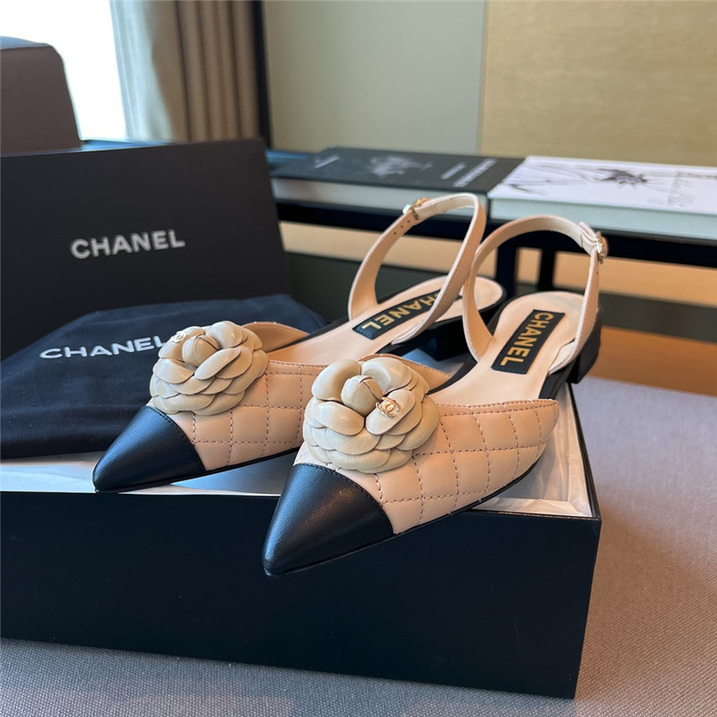 Best Replica chanel camellia pointed toe sandals - Colareps
