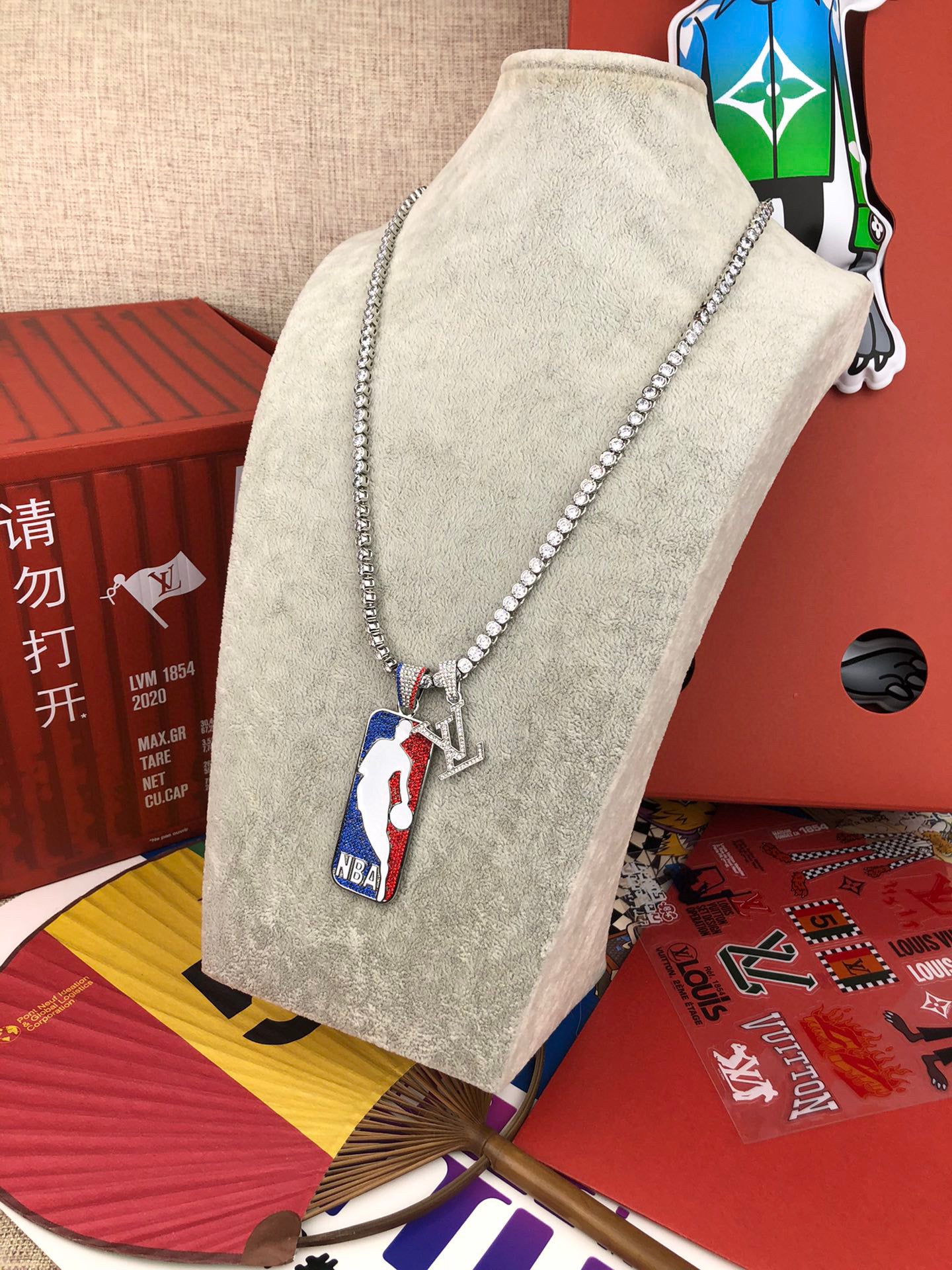 Best Replica Louis Vuitton x NBA Necklace - Colareps