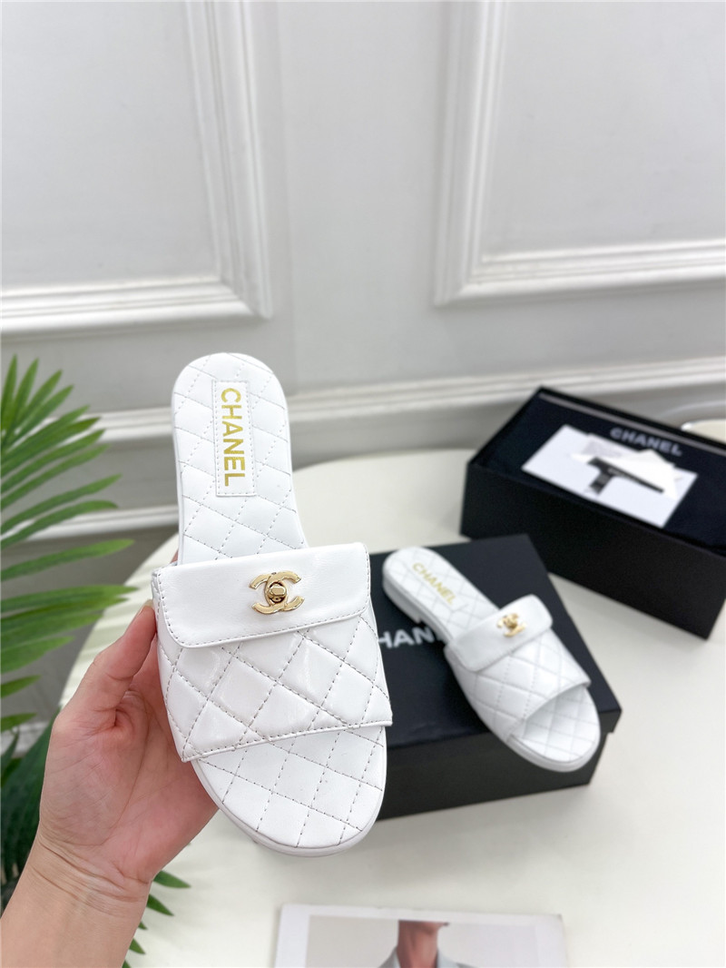 Best Replica Chanel counter classic double C buckle slippers - Colareps