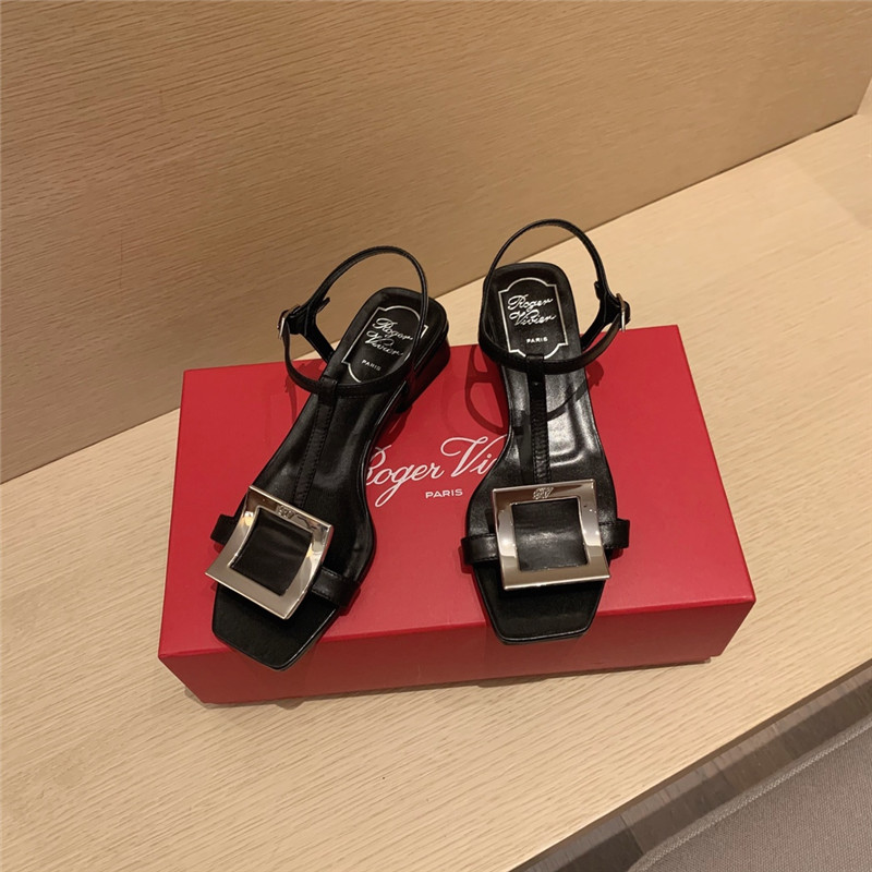 Best Replica Roger vivier Dupes square buckle sandals - Colareps