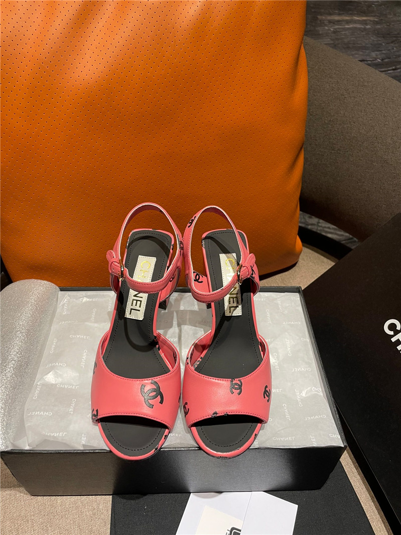 Best Replica chanel chunky heel sandals - Colareps