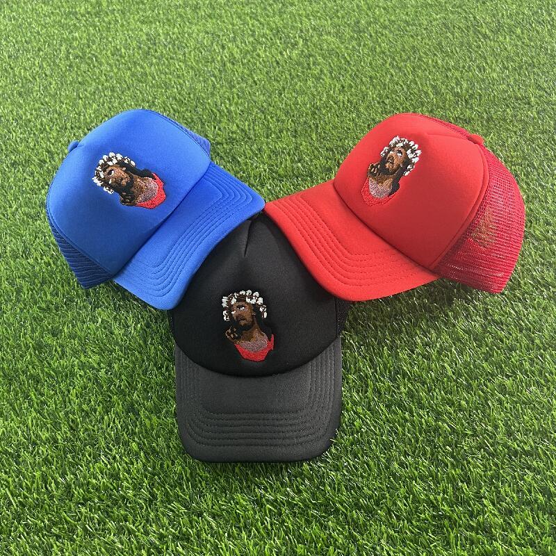 Best Replica Replica Denim Tears Jesus embroidered trucker hat - Colareps