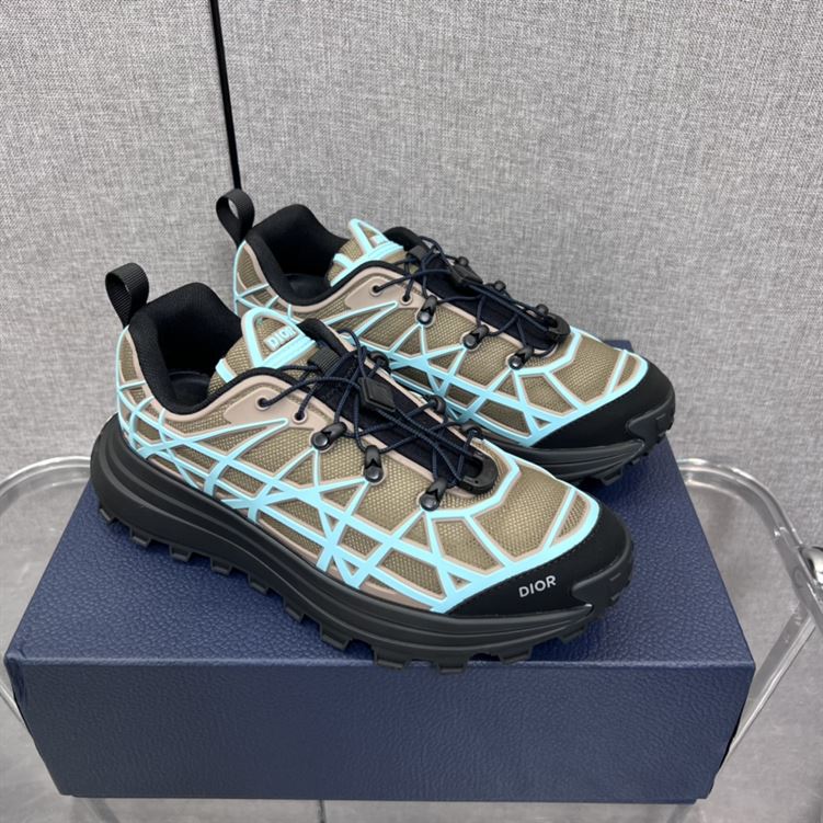 Best Replica DIOR B31 RUNNER SNEAKER KHAKI TEAL   DO097 - Colareps