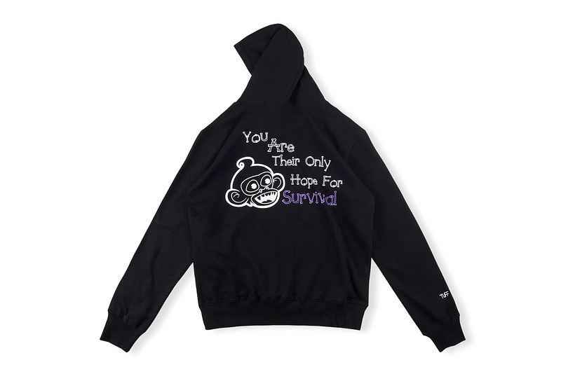 Best Replica Savior White Print Hoodie - Colareps