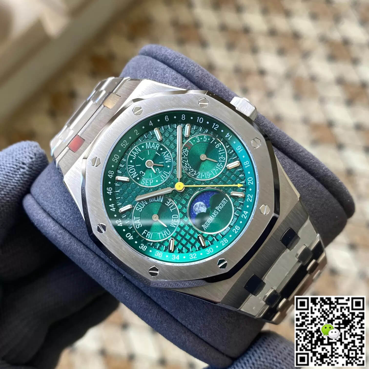 Best Replica Replica Audemars Piguet Royal Oak 26606ST.OO.1220ST.01 1:1 Best Edition APS Factory Green Dial - Colareps